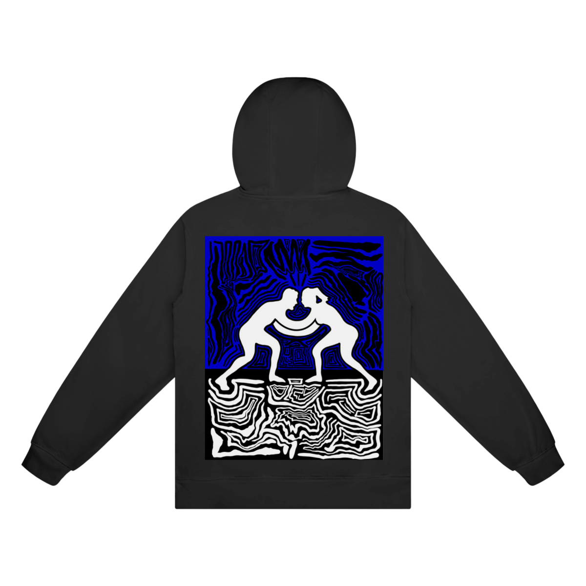 Crew Ranked Hoodie Blue-280GSM-100%Cotton