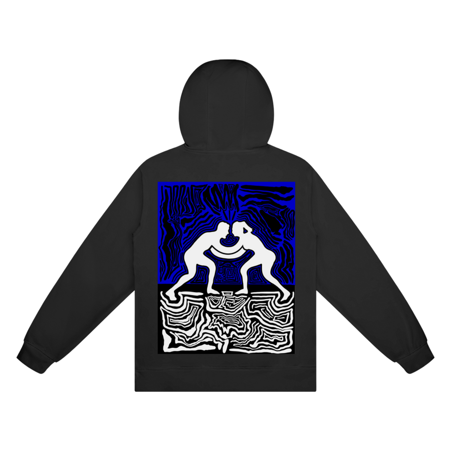 Crew Ranked Hoodie Blue-280GSM-100%Cotton