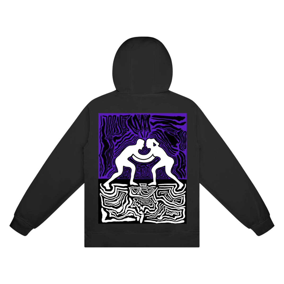Crew Ranked Hoodie Purple-280GSM-100%Cotton
