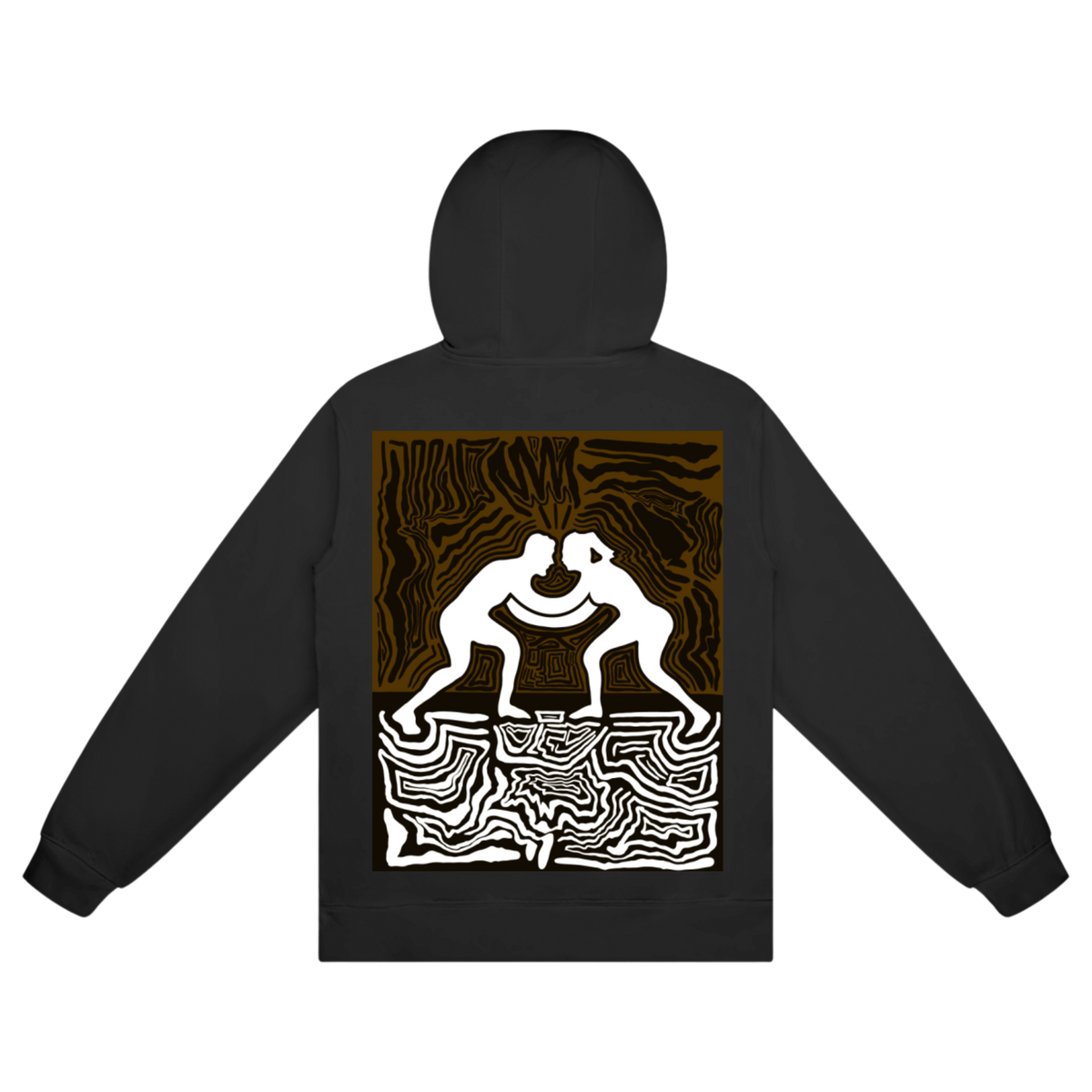 Crew Ranked Hoodie Brown-280GSM-100%Cotton