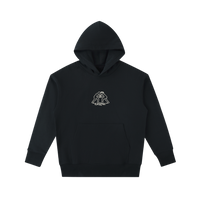 GRAPPLXNG SOCIETY CLUB-530GSM-BLACK-100%COTTON