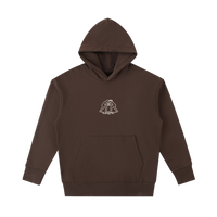 GRAPPLXNG SOCIETY CLUB-530GSM-BROWN-100%COTTON